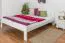 Bett Kiefer 180 x 200 cm Weiß Abbildung