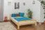 Bettgestell Kiefer 160 x 200 cm Natur Abbildung