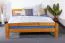 Bett 160 x 200 cm Kiefer massiv Braun Abbildung