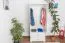 Massivholz-Schrank Kiefer Weiß 195x80x59 cm Abbildung