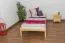 Bett 90 x 200 cm Kiefer massiv Natur Abbildung