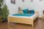 Holzbett 160 x 200 cm Kiefer massiv Natur mit Lattenrost Abbildung