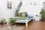 Weißes Buche Bett 180 x 200 cm Weiß massiv Abbildung