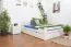 Bett mit Schubladen Buche 180 x 200 cm Weiß Abbildung