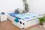 Weißes Buche Schubladenbett 180 x 200 cm Weiß Abbildung