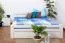 Bett Buche 180 x 200 cm Weiß Abbildung