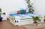 Buche Holzbett 180 x 200 cm Weiß Abbildung