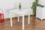 Küchentisch 80x80 cm Kiefer massiv, Farbe: Weiß Abbildung