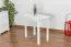 Tisch 50x80 cm Kiefer massiv, Farbe: Weiß Abbildung