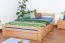 Buche Bett 160 x 200 cm Natur Abbildung