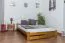 Massivholzbett Kiefer 140 x 200 cm Natur mit Lattenrost Abbildung