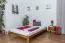 Massivholz Bettgestell Kiefer 160 x 200 cm Eiche Abbildung