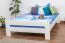 Weißes Buche Holzbett 140 x 200 cm Weiß Abbildung
