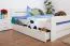 Buche Holzbett 160 x 200 cm Weiß Abbildung