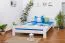 Buche Bett 180 x 200 cm Weiß Abbildung