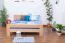 Bett Buche massiv 160 x 200 cm Natur Abbildung