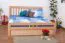 Bett Buche 180 x 200 cm Natur Abbildung