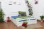 Weißes Buche Schubladenbett 160 x 200 cm Weiß Abbildung