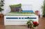 Buche Bett 160 x 200 cm Weiß Abbildung
