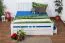 Bett Buche 160 x 200 cm Weiß Abbildung