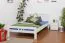 Buche Massivholzbett 140 x 200 cm Weiß Abbildung