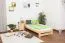 Bett Kiefer massiv 160 x 200 cm Natur Abbildung
