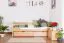 Buche Bett mit Schublade 90 x 200 cm Natur Abbildung