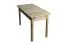 Tisch 120x75 cm Kiefer massiv, Ausziehbar auf 155, Farbe: Natur Abbildung
