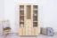 Schlafzimmer - Kleiderschrank Kiefer Vollholz massiv natur - Abmessungen: 194 x 121 x 50 cm (H x B x T) Abbildung