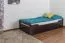 Stauraumbett Buche 90 x 200 cm Schokobraun Abbildung