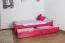 Bett ausziehbar 90 x 200 cm Buche Rosa mit 2 Schublade(n) Abbildung