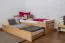 Stauraumbett 90 x 200 cm Buche Natur mit Lattenrost Abbildung