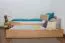 Holz Stauraumbett 90 x 200 cm Buche massiv Natur Abbildung