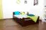 Bett 120 x 200 cm Buche massiv Dunkelbraun Abbildung