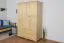 Kleiderschrank Kiefer Massivholz natur - Abmessung: 195 x 135 x 59 cm (H x B x T) Abbildung