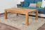 Wohnzimmertisch Eiche Massivholz Farbe: Natur 45x120x80 cm Abbildung