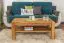 Couchtisch Eiche Massivholz Farbe: Natur 50x105x65 cm Wohnzimmermöbel Wohnzimmereinrichtung Abbildung