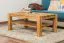 Beistelltisch Couchtisch Eiche Massivholz Farbe: Natur 50x105x65 cm Abbildung