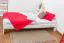 Bett Kiefer massiv 90 x 200 cm Weiß Abbildung