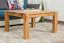 Couchtisch Eiche Massivholz Farbe: Natur 45x80x80 cm Abbildung