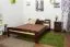 Holzbett 160 x 200 cm Kiefer massiv Nuss Abbildung