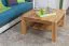 Wohnzimmertisch Eiche Massivholz Farbe: Natur 45x80x80 cm Abbildung