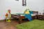 Holzbett Bettgestell Buche 120 x 200 cm Dunkelbraun Abbildung