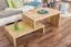 Wohnzimmertisch Eiche Massivholz Farbe: Natur 50x100x60 cm Abbildung