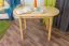 Holztisch Tisch 115x70 cm Kiefer massiv, Farbe: Natur Abbildung