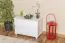 Nachtkommode Weiß 55x80x42 (HxBxT) Kiefer massiv, 2 Schublade(n) Abbildung