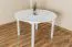 Tisch 120x120 cm Kiefer massiv, Farbe: Weiß Abbildung