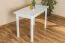 Holztisch Tisch 60x110 cm Kiefer massiv, Farbe: Weiß Abbildung