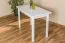 Esstisch 60x110 cm Kiefer massiv, Farbe: Weiß Abbildung