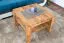 Couchtisch Eiche Massivholz Farbe: Natur 45x65x65 cm Abbildung